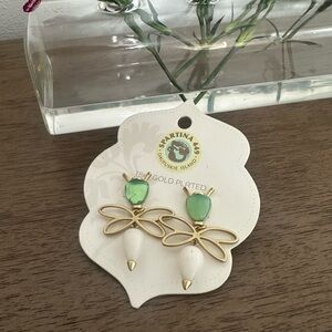 Spartina 449 Gold Plated Sea Foam Earrings